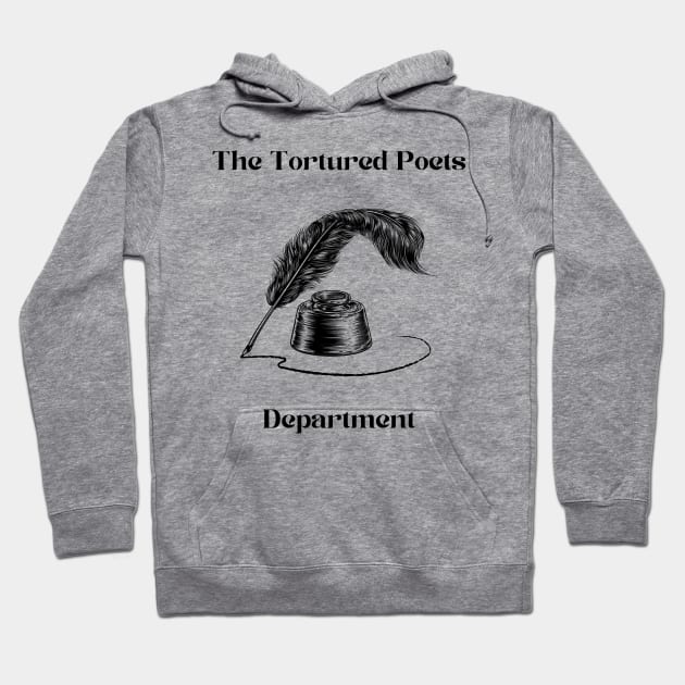 The tortured poets department feather pen design Hoodie by kuallidesigns